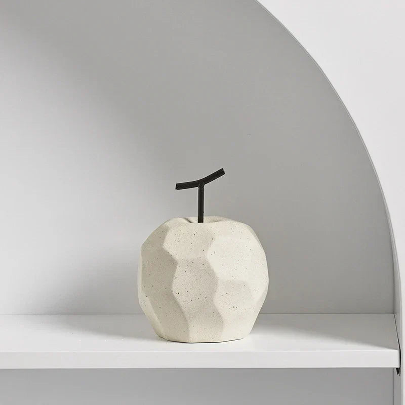 Ceramic Fruit Ornaments: Elegant Apple and Pear Decor for Stylish Living Spaces-1